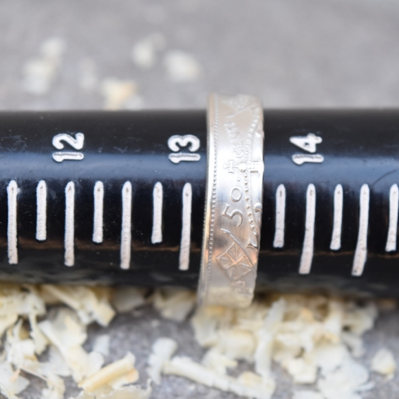 NEW Handmade 1944 Canadian 50 Cent Ring - Picture 3 of 3